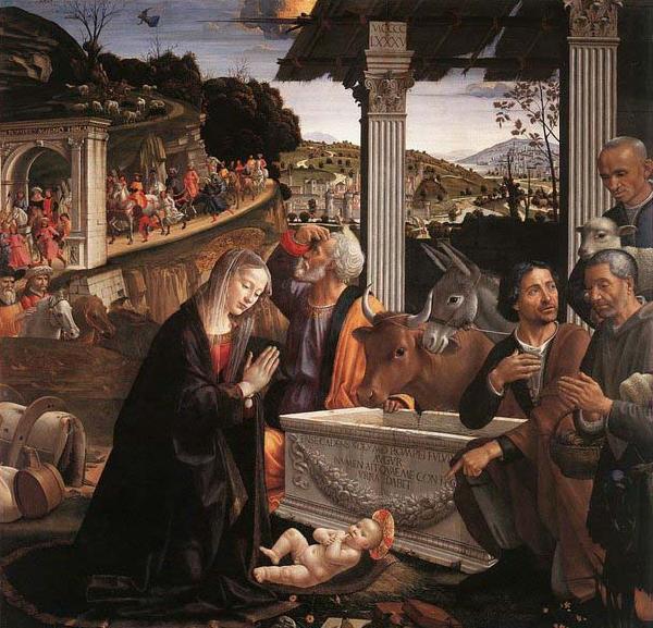 Domenico Ghirlandaio Adoration of the Shepherds oil painting picture